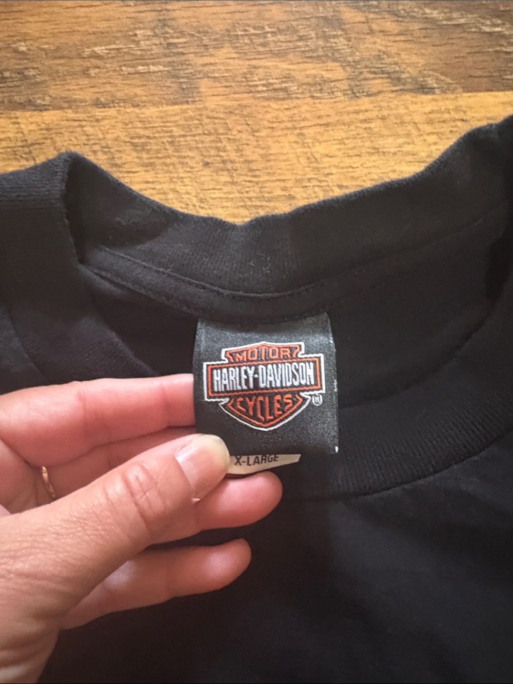 Harley-Davidson Black Long Sleeve Las Vegas Flaming Dice Graphic Shirt 2008 - Picture 3 of 4